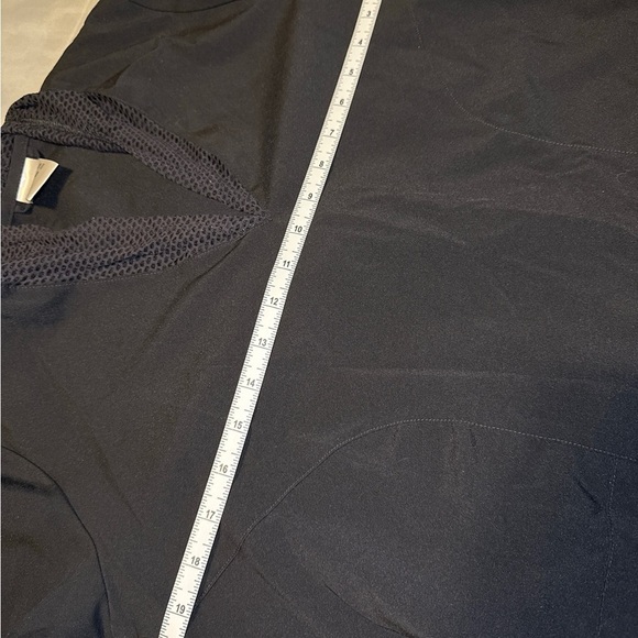 Adidas Mesh hood Active Top Women M Grunge Gorpcore Black 1/2 Sleeve Synch - Picture 7 of 8